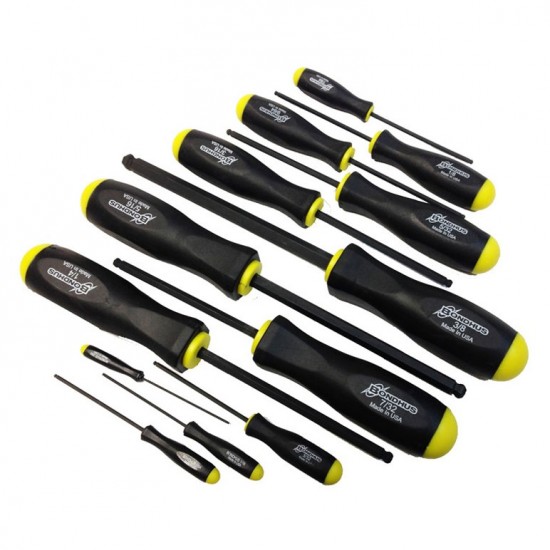 Bondhus<sup>®</sup> Proguard Ball End Screwdrivers - Inch Measurements, Set of 13
