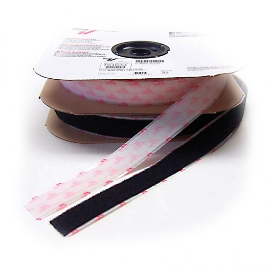 Hook Type VELCRO 1001-AP-PSA/H Black Nylon Woven Fastening Tape Pressure Sensitive Adhesive Back 30 Length 1/2 Wide 