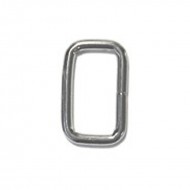 Rectangular Metal Loop Nickel Plated - Multiple Sizes Available
