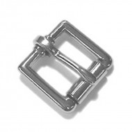 Strap Buckle Heel Type with Loose Roller Nickel Plated - Multiple Sizes Available