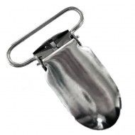 Fingernail Suspender Clip, Nickel Plated - (A-33)