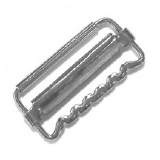 Slide Bar Buckle with Wired Frame for Corsets