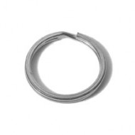 Flat Split Key Ring, Nickel Plated